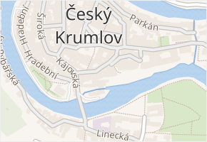 Kostelní v obci Český Krumlov - mapa ulice