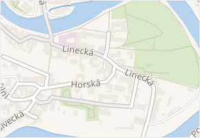 Linecká v obci Český Krumlov - mapa ulice