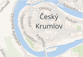 náměstí Svornosti v obci Český Krumlov - mapa ulice