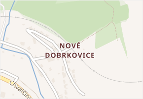 Nové Dobrkovice v obci Český Krumlov - mapa části obce