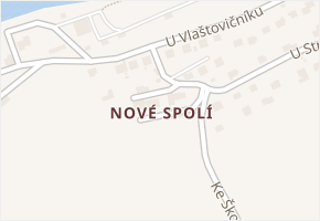 Nové Spolí v obci Český Krumlov - mapa části obce
