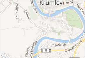 Plešivecké náměstí v obci Český Krumlov - mapa ulice