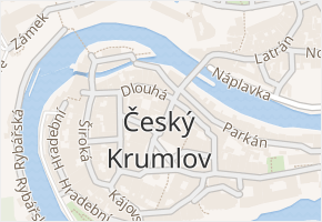 Radniční v obci Český Krumlov - mapa ulice