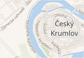 Široká v obci Český Krumlov - mapa ulice