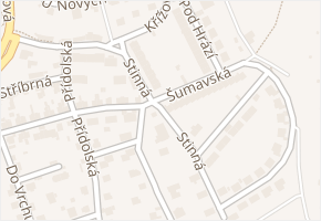 Stinná v obci Český Krumlov - mapa ulice