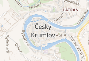 Vnitřní Město v obci Český Krumlov - mapa části obce