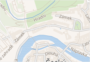 Zámek v obci Český Krumlov - mapa ulice