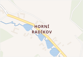 Horní Radíkov v obci Český Rudolec - mapa části obce