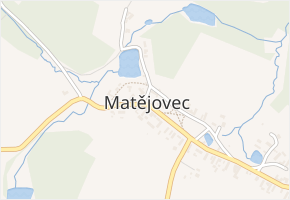 Matějovec v obci Český Rudolec - mapa části obce
