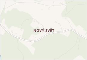 Nový Svět v obci Český Rudolec - mapa části obce