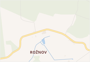 Rožnov v obci Český Rudolec - mapa části obce