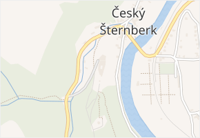 Červánky v obci Český Šternberk - mapa ulice