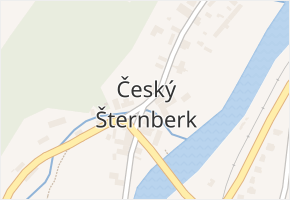 Český Šternberk v obci Český Šternberk - mapa části obce