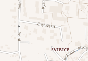 Čáslavská v obci Český Těšín - mapa ulice