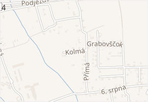 Kolmá v obci Český Těšín - mapa ulice