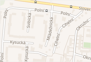 Mládežnická v obci Český Těšín - mapa ulice