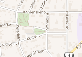 náměstí Dr. Martina Luthera v obci Český Těšín - mapa ulice