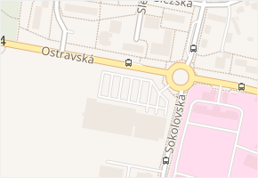 Ostravská v obci Český Těšín - mapa ulice