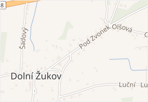 Pod Zvonek v obci Český Těšín - mapa ulice