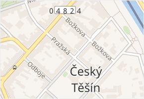 Pražská v obci Český Těšín - mapa ulice
