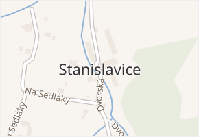 Stanislavice v obci Český Těšín - mapa části obce