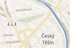 Vrchlického v obci Český Těšín - mapa ulice