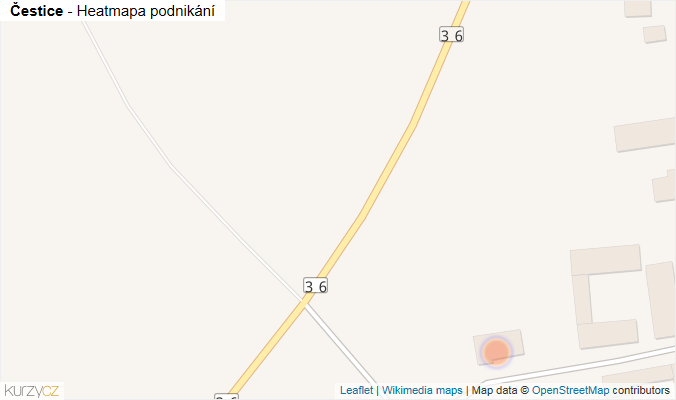 Mapa Čestice - Firmy v obci.