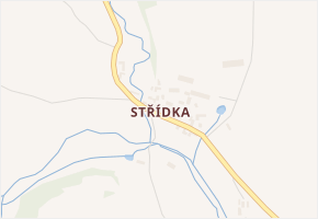 Střídka v obci Čestice - mapa části obce