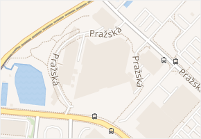Pražská v obci Čestlice - mapa ulice