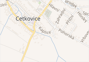 Kaplice v obci Cetkovice - mapa ulice