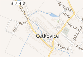 Malá Strana v obci Cetkovice - mapa ulice