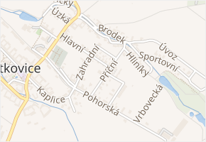 Příční v obci Cetkovice - mapa ulice