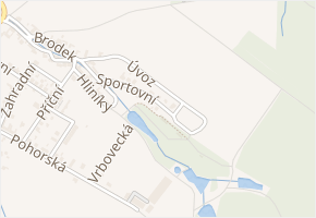 Sportovní v obci Cetkovice - mapa ulice