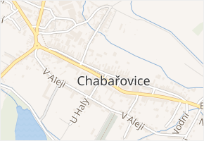 Chabařovice v obci Chabařovice - mapa části obce