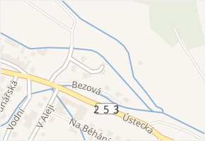 Na Můstku v obci Chabařovice - mapa ulice