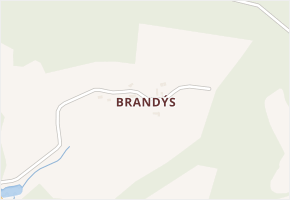Brandýs v obci Chabeřice - mapa části obce