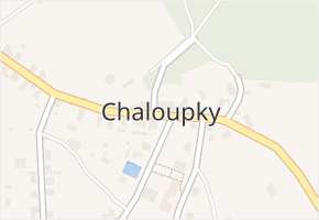 Chaloupky v obci Chaloupky - mapa části obce