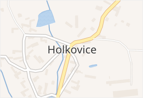 Holkovice v obci Chanovice - mapa části obce