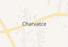 Charvatce v obci Charvatce - mapa části obce