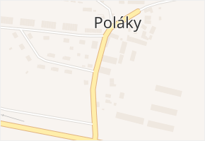 Poláky v obci Chbany - mapa části obce