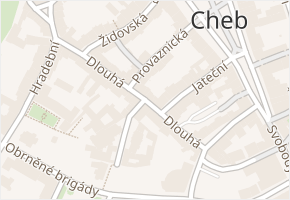 Dlouhá v obci Cheb - mapa ulice