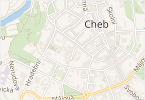 Františkánské náměstí v obci Cheb - mapa ulice