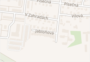 Jabloňová v obci Cheb - mapa ulice