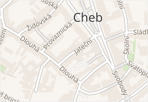 Jateční v obci Cheb - mapa ulice
