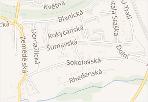 Klatovská v obci Cheb - mapa ulice