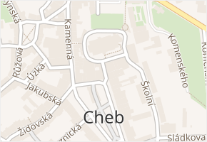 Kostelní v obci Cheb - mapa ulice