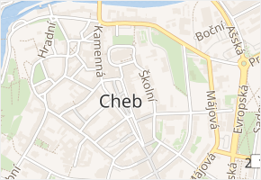 náměstí Krále Jiřího z Poděbrad v obci Cheb - mapa ulice