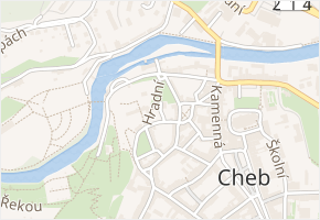 Pod Věží v obci Cheb - mapa ulice