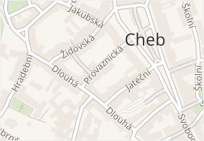 Provaznická v obci Cheb - mapa ulice