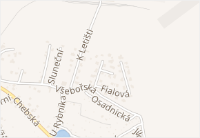 Satelitní v obci Cheb - mapa ulice